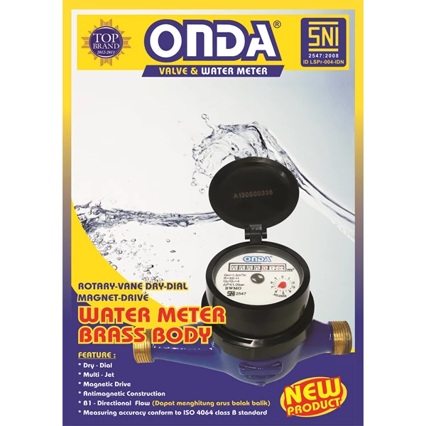 Onda Water Meter (SNI) Type Dratt 1" Inch